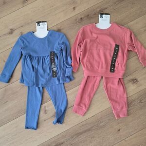 2 Sets Of Playwear Outfits Size 3T 4t